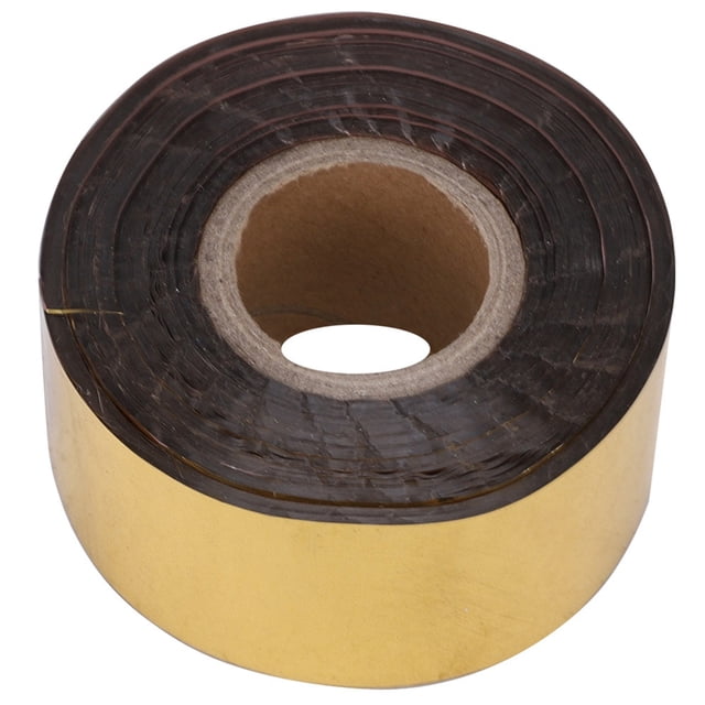 Papel de aluminio para estampación en caliente, cuero, tela, embalaje, accesorios de decoración DIY, 3 cm de ancho, 120 metros/rollo, dorado