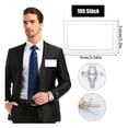 thumbnail image 2 of 100Pcs Pin Style Clip Horizontal Name Badge Holders with Inserts Fit Card 90x55mm, 2 of 7
