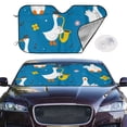 thumbnail image 2 of Fotbe Cartoon Goose Car Windshield Sunshade | Sun Visor Protector Front Window Shade, Keeps Out UV Rays, Keeps Your Vehicle Cool-Small, 2 of 7