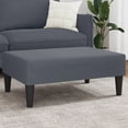 thumbnail image 1 of vidaXL Footstool Dark Grey 77x55x31 cm Velvet, 1 of 5