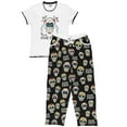 thumbnail image 3 of Lazy One Women's Pajama Set, Short Sleeves with Cute Prints, Relaxed Fit, Dead Tired, 3 of 7