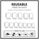 thumbnail image 3 of 24Pcs Square Fake Nail Press On Nail Artificial Nail False Nail Glues On Nail Leaves Designs French Nail Tips Gifts, 3 of 4