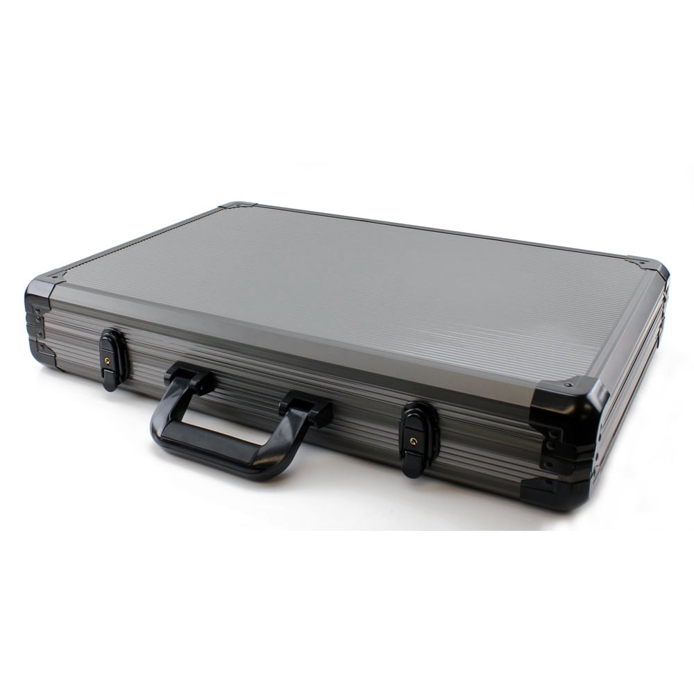 Versa Games 1000pc Deluxe Poker Chip Case Gray