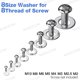 thumbnail image 3 of Surtido de arandelas para platos y lavabos de acero inoxidable de 360 piezas (M2 M2.5 M3 M4 M5 M6 M8 M10) Xemadio YQ-0432, 3 of 6