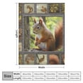 thumbnail image 4 of ARISTURING Squirrels Blanket for Girl Woman Squirrel Throw Blanket for Kids Man Soft Plush Cozy Squirrel Animals Bedroom Decor Flannel Blanket Gifts for Adults Couch Sofa, 4 of 6