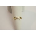 thumbnail image 3 of 14K Yellow Gold Inifinity Sign Ring with Cubic Zirconia, 3 of 6