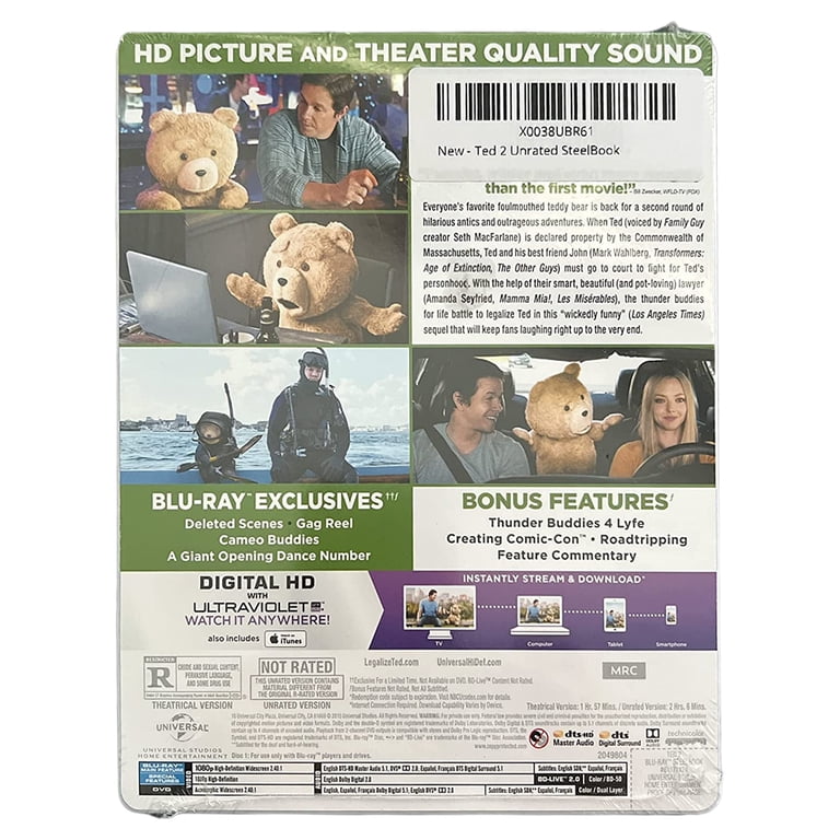 Ted 2 (Blu-ray) (Steelbook) - Walmart.com