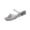 Black, variant on Willtoo Women's Jelly Shoes Slip on Mules Sandals Pointy Square Toe Strap Mary Jane Slides Low Heel Hollow Out Transparent Glitter Beach Summer Vacation