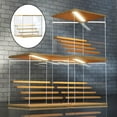thumbnail image 3 of TISHITA Acrylic Display Rack with Lights Action Figure Perfume Cupcake Cosmetics Dolls 4 Step, 3 of 8
