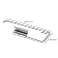 thumbnail image 6 of LKWLPD Paper Towel Holder for Kitchen - Over Cabinet, Brushed Stainless Steel 0.4" x 12.4" x 4.5" Sink Roll Towel Holder Hanger Organizer Rack Paper Towel Holder Under Cabinet, 6 of 8