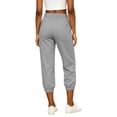 thumbnail image 6 of Guluxicc Women's Linen Gym Pants with Pockets Elastic High Waist Athletic Trousers for Everyday Workout Running, 6 of 7