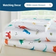 thumbnail image 2 of Jurassic Dinosaurs 100% Cotton Flannel Fitted Crib Sheet, 2 of 7