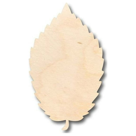 Unfinished Wood Elm Leaf Shape - Fall - Craft - up to 46" DIY 8" / 1/4"