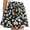 Black, variant on Mini Skater Skirt for Girls Casual Boho Elastic Waisted Flared Skirts Floral Printed Ruffle Chiffon Skorts Summer Beach Outfits, Pink 1-2Years
