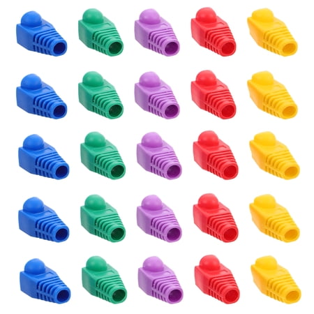 Zehuanyu 50 Pcs Boot Cover Cable Cable End Cable Cable Casing Cover 2.50X1.50X1.40CM