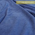 thumbnail image 3 of Kasentex  Knitted Throw Blanket Soft Waffle Throw with Decorative Color and Design for Couch Sofa, Office and Bed Blue 50 x 60, 3 of 5