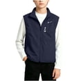 thumbnail image 3 of Swuxness Toddler Zip-Up Fall Jackets Sleeveless Pockets Casual Short Windbreaker Coat, 3 of 5