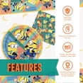 thumbnail image 3 of Platos y servilletas únicos para decoración de fiesta, diseño de minions, 3 of 6