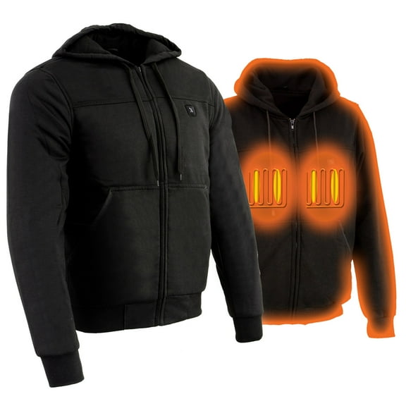Milwaukee Leather 7.4V Men's Heated Hoodie with Front & Back Heating Elements M