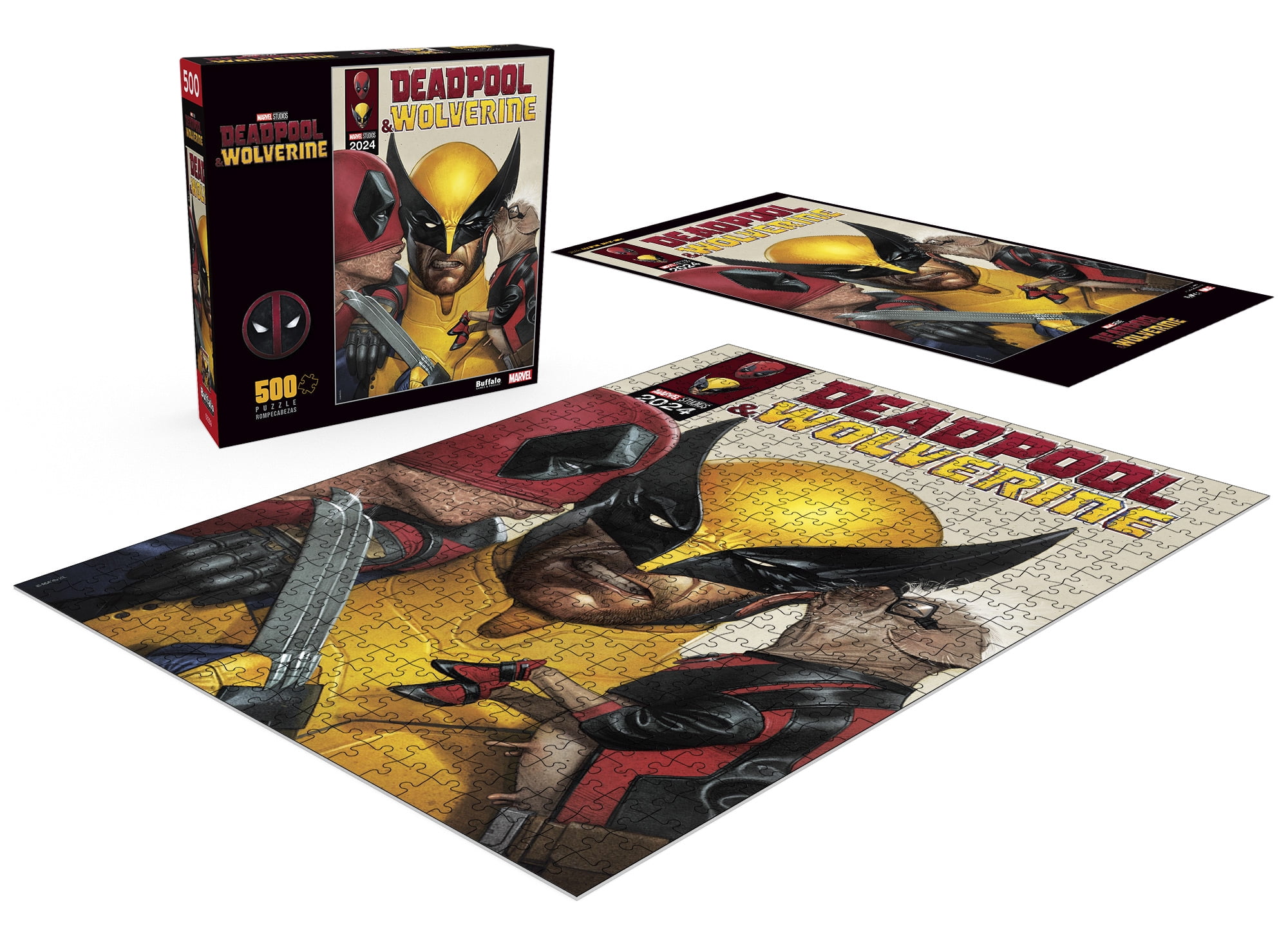 Buffalo Games Entertainment Marvel's Deadpool Comic Book 500-Piece Interlocking Jigsaw Puzzle for Adults Ages 14 and Older