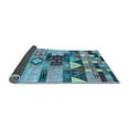 thumbnail image 2 of Ahgly Company Indoor Round Oriental Light Blue Industrial Area Rugs, 8' Round, 2 of 4