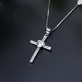 thumbnail image 6 of Cross Heart Pendant Necklace for Women Sterling Silver Cz Ginger Lyne Collection, 6 of 6
