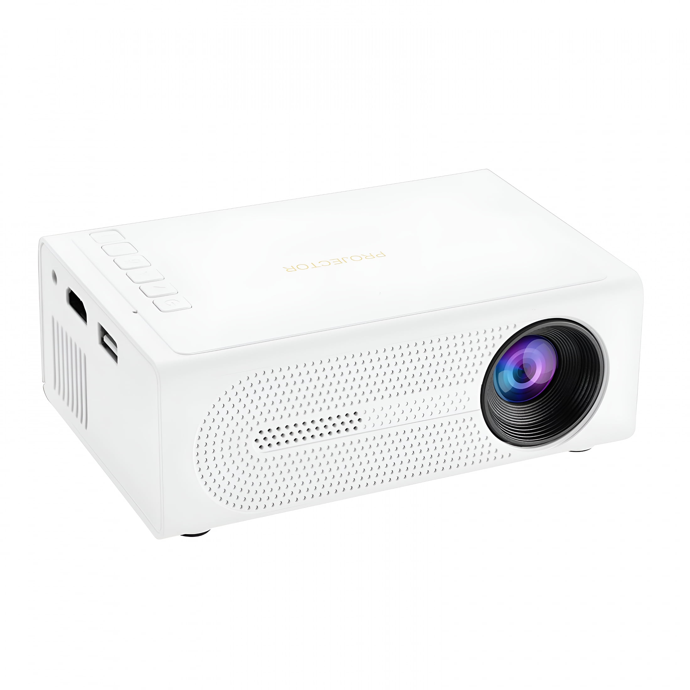 GJX 2026 New Portable Mini Led Projector – 1080P Hd Decoding,24-100 Inch Projection,Hd Display Interface/Usb/Audio Connectivity,Built-In Speaker,30,000