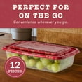 thumbnail image 3 of Cook With Color 12-Piece Food Storage Set with Texas Cowboy Printed Lids – 6 Containers with Lids, 1000ml, 3 of 4