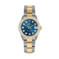 thumbnail image 2 of Pre-Owned Rolex 6827 Midsize Ladies 31mm Datejust Wristwatch Blue Diamond (3 Year Warranty) (Good), 2 of 5