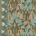 thumbnail image 2 of Vision Studio 12x12 White Modern Wood Framed Museum Art Print Titled - Nouveau Textile Motif I, 2 of 4