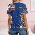 thumbnail image 7 of Women’s Short Sleeve V Neck Top with Butterfly and Star Print Casual Loose Fit T Shirt for Everyday Wear Lightweight Pullover Blouse Multicolor M, 7 of 7