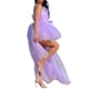 thumbnail image 2 of VISgogo Vestido de tul alto y bajo para mujer, vestido de fiesta de cóctel escalonado de color sólido sin tirantes VISgogo moda, 2 of 5