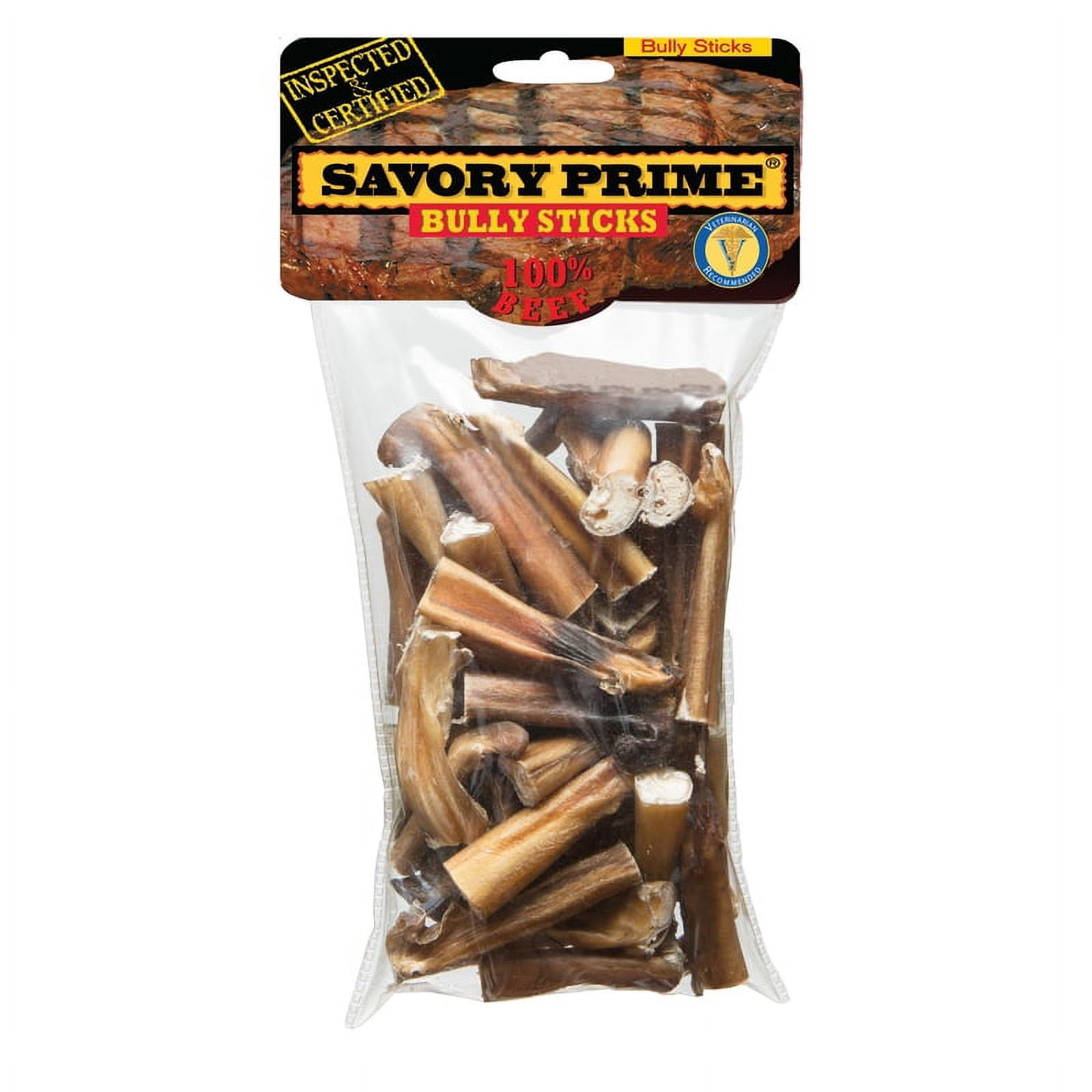 Savory Prime Bully Sticks Beef Grain Free Treats For Dog 1 each