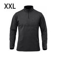 thumbnail image 2 of Guardurnaity Jersey de capa Base con media cremallera para hombre, camiseta cálida transpirable de manga larga para niños, ropa interior térmica Camisetas Negro XXl, 2 of 6