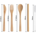 thumbnail image 3 of Juego de Cubiertos Portatiles de Bambu Portátil, Juego de Cubiertos de Camping de Viaje, Utensilios Portátiles de Bambu Ecologico CARAVIAN CAR50A-05-NT, 3 of 4