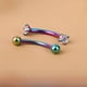 thumbnail image 4 of Tendencia de moda personalizada 316L acero inoxidable diamante ceja armadura cuerpo perforado joyería ceja armadura anillo ceja, 4 of 6