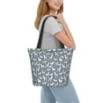 thumbnail image 2 of Cauagu Poodle Dog Print Canvas Aesthetic Tote Bag for Women Beach Bag Shopping Bags Shoulder Bag Reusable Grocery Bags, 2 of 7