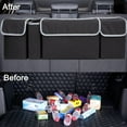 thumbnail image 3 of Organizador de maletero de coche, organizador colgante para asiento trasero con 4 bolsas de almacenamiento grandes, asiento de coche para SUV, maletero, experto en ahorro de espacio, 3 of 5