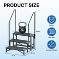 thumbnail image 3 of 3 Step RV Stairs with Handrail,Portable Step Ladder with Anti-Slip Panel,660 lbs Load Capacity,Portable Mobile Home Stairs for Travel Trailers,Camper and Porch, 3 of 6
