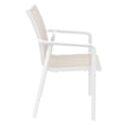 thumbnail image 5 of Compamia Pacific Sling Arm Chair White Frame Taupe Sling, Set of 2, 5 of 7