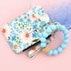 thumbnail image 4 of Guardurnaity Llavero de PU con cuentas de silicona a la moda, para mujer, con estampado Floral, bolso para tarjeta de identificación Ropa, zapatos y accesorios Miscelánea uno, 4 of 6