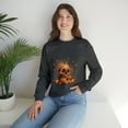 thumbnail image 7 of Pumpkin Skull Dot Day Unisex Heavy Blend™ Crewneck Sweatshirt, 7 of 7
