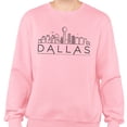 thumbnail image 2 of Skyline Dallas Texas Sweatshirt Unisex Small Pink, 2 of 5