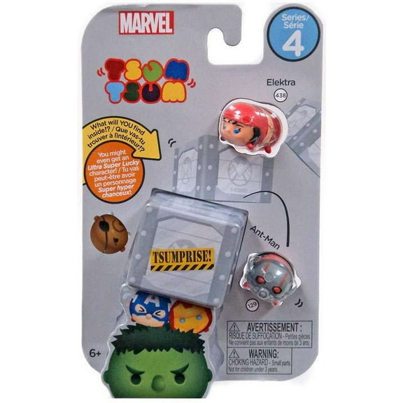 Marvel Tsum Tsum Series 4 Elektra & Ant-Man Minifigure 3-Pack