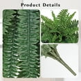 thumbnail image 3 of Ferns Artificial Plants Large Fake Ferns 52 Fronds leaves 47" Long Big Boston Fern Fake Plants Hanging Shrubs for Home Garden Porch Farmhouse Decor, 3 of 6