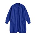 thumbnail image 6 of WIZUTIZ Women's Solid Color Button Front Jacket Mid-Length Long Sleeve Pockets Loose Fit Casual Winter Warm Coat Outerwear, 6 of 7