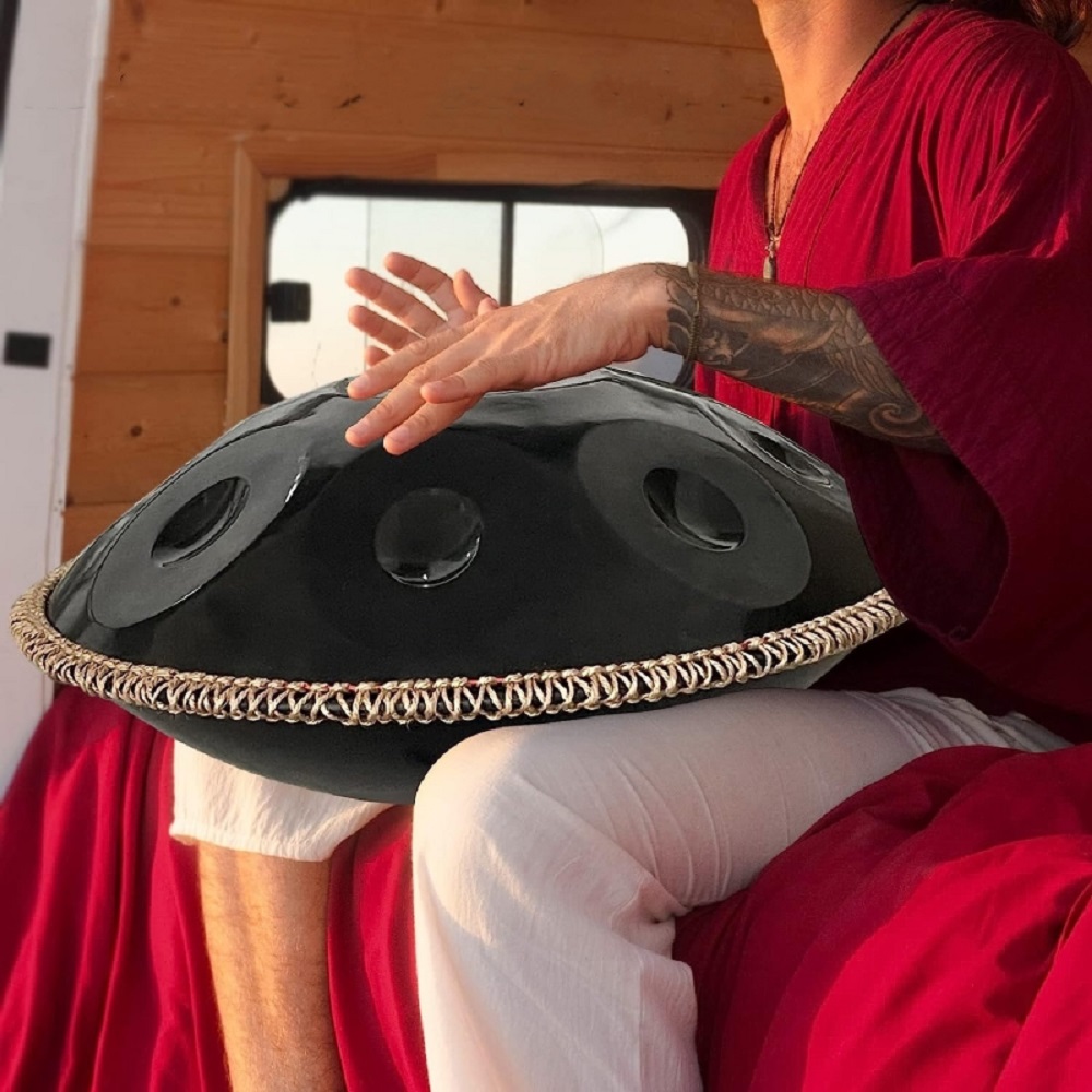Handpan Drum in D Minor 440Hz 12 Notes 22 Inche Steel drum percussion instrument