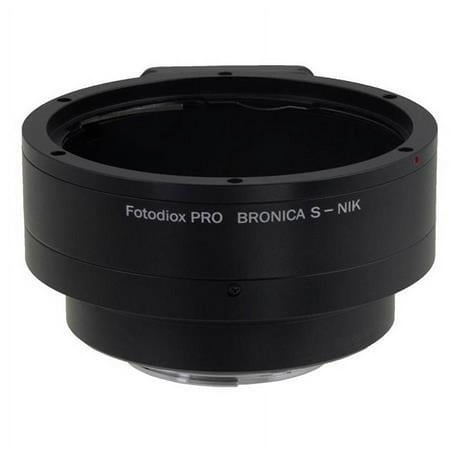 Fotodiox Pro Lens Mount Adapter - Bronica S SLR Lens to Nikon F Mount SLR Camera Body