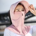 thumbnail image 5 of Fewfanhot Full Face UPF Sun Protection Hood Hat, Detachable Visor Shield Breathable Neck Shoulder Cover for Cycling Driving Fishing, 5 of 6