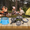 thumbnail image 2 of Riwcyla Camping Cookware Mess Kit Pot Pan Kettle Set Cooking Gear for Hiking Backpacking Camping, 2 of 6